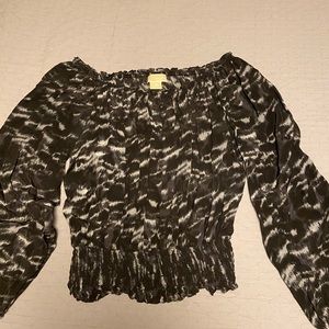 Michael Kors animal print top size L